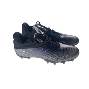 Under Armour Blur Smoke MC Womens 7.5 Soccer Cleats Black Silver 3025123-002 NEW
